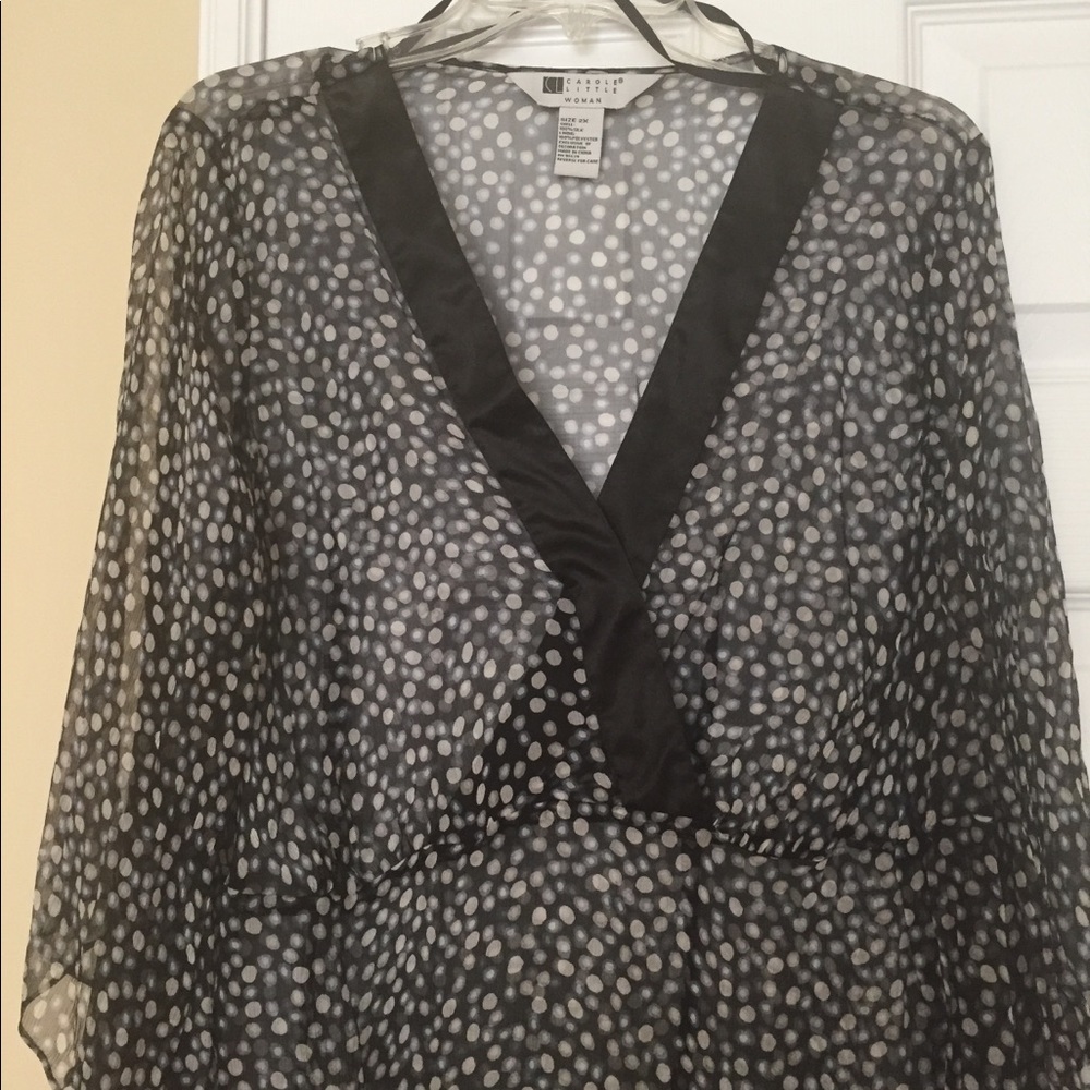 Empire waist sheer top